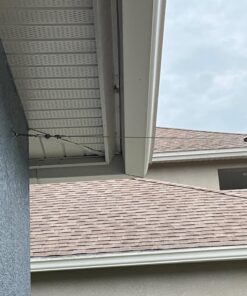 Litcher Globe String Light Suspension Kit, Outdoor Light Guide Wire, Vinyl Coated Stainless Steel Steel Cable,Include 150fts Transparent PVC and 304 Stainless Steel Wire Cable, Turnbuckle and Hooks 34 71jDhHZDqFL