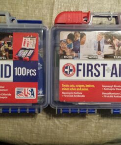 Be Smart Get Prepared 110 pc First Aid Kit: Clean, Treat, Protect Minor Cuts, Home, Office, Car, School, Business, Travel, Emergency, Outdoor, Camping & Sports, FSA/HSA (Packaging may vary) Dark Blue 1 Count (Pack of 1) 31 71jDj3RhVML 2