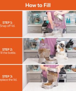 Petmate Pet Cafe Feeder Dog and Cat Feeder Pearlescent Colors 3 Sizes, Made in USA 6 lb. Pearl Tan 28 71jE8ZqEnFL