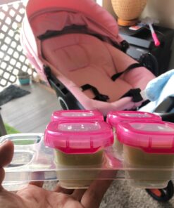 OXO Tot 2 ounce Baby Blocks Food Storage Containers, Pink 32 71jFS tjFEL