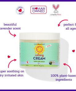California Baby Calming Cream | Lavender Baby Lotion | Plant-based | Soothing Baby Cream for Dry, Sensitive Skin | Allergy Friendly | 4 oz 9 71jFSCHIZL