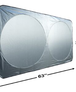 OxGord Front Windshield Sun-Shade for Car - Collapsible & Foldable Dashboard Reflector Shield for Small and Large Vehicles 12 71jFhFvZ4WL 1