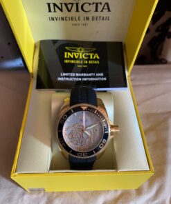 Invicta Women's 0489 Angel Collection Cubic Zirconia-Accented Watch With Black Silicone Band 52 71jFqSWBqLL