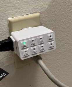 BN-LINK Indoor Countdown Timer with Repeat Function, Heavy Duty Accurate Compact Size for Charger Vacation Security, 3-Prong Grounded Outlet, 15A/1875W ½ HP ETL Listed 37 71jG1Y90u6L