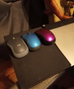 Logitech M185 Wireless Mouse, 2.4GHz with USB Mini Receiver, 12-Month Battery Life, 1000 DPI Optical Tracking, Ambidextrous PC/Mac/Laptop - Swift Gray USB Receiver 45 71jGWvOdMLL