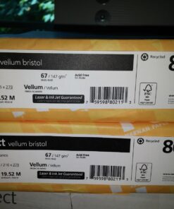 Neenah Exact Vellum Bristol, 8.5" x 11", 67 lb/147 gsm, White, 94 Brightness, 250 Sheets (80211) 250 Count (Pack of 1) 48 71jHFZoa6uL