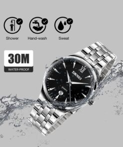 cofuo Mens Stainless Steel Analog Watch, Mens Luxury Wrist Dress Waterproof Watches, Quartz Classic Work Business Casual Watch with Roman Numeral Black 25 71jJ2Jk8JaL