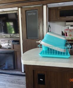 SAMMART 9.45L (2.5 Gallon) Collapsible Tub - Foldable Dish Tub - Portable Washing Basin - Space Saving Plastic Washtub (Bright Blue, M) Bright Blue Medium 19 71jJ9ZQY6L