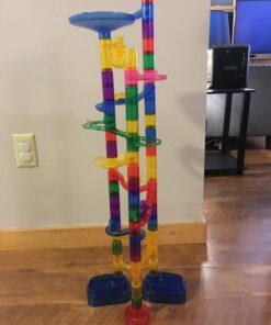 Marble Genius Marble Run (300 Complete Pieces) Maze Track or Race Games for Kids Ages 4-8, for Adults, Teens, and Toddlers, (181 Translucent Marbulous Pieces + 119 Glass-Marble Set), Extreme Set 4.) Extreme Set - 300 Complete Pieces 40 71jJscVWvdL