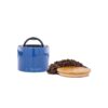Planetary Design Airscape Ceramic Coffee Storage Canister Patented Airtight Lid Preserve Food Freshness Bamboo (Small Blue)