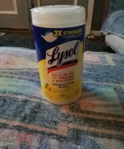 Lysol Disinfectant Wipes, Multi-Surface Antibacterial Cleaning Wipes, For Disinfecting and Cleaning, Lemon and Lime Blossom, 80 Count (Pack of 4) 80 Count (Pack of 4) White Standard Packaging 44 71jLjKDQLL