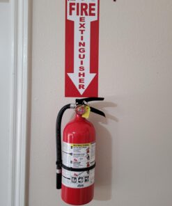 Kidde Pro 210 2A:10-B:C Fire Extinguisher, Rechargeable, Multi-Purpose for Home & Office, 4 lbs., Mounting Bracket Included , Red 1 Pack 46 71jMyR9xs7L 2