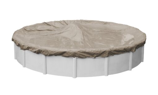 Pool Mate 5712-4 Winter Pool Cover, Extra Heavy-Duty Sandstone, 12 ft Above Ground Pools 12-ft. Pool 5 - Extra Heavy-Duty - Sandstone