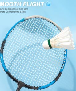 Philonext Goose Feather Badminton Shuttlecocks Birdies, 12 Pack Hight Speed Training Badminton Balls with Great Stability for Indoor Outdoor White 16 71jNaZYOywL