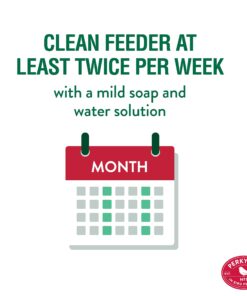 Perky-Pet 8109-2 Antique Glass Bottle Hummingbird Feeder-16-Ounce Capacity, Red beige 1 Count (Pack of 1) Elegant 23 71jNgjciElL