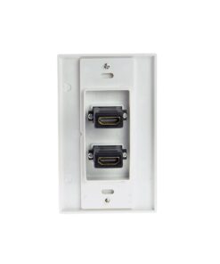 Mediabridge™ HDMI Wall Plate (2 Port) - Supports 4K, 3D, ARC - Free Low Voltage Metal Mounting Bracket (1-Gang) - 2-Piece Inset Wall Plate for 2 HDMI (Part# WP1-HDMIX2) HDMI (2 Port) 18 71jONeZxMpL
