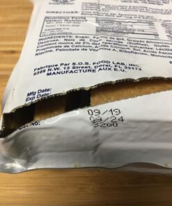 SOS Food Labs, Inc. 185000825 S.O.S. Rations Emergency 3600 Calorie Food bar - 3 Day/ 72 Hour Package with 5 Year Shelf Life, 5" Height, 2" Wide, 4.5" Length 3600 Cal 1 Count (Pack of 1) 22 71jOYYLDZ1L