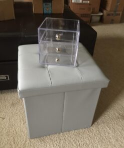 iDesign BPA-Free Plastic 3-Drawer Vanity Organizer - 6.5" x 6.5" x 6.5", Clear 51 71jQQujQQvL