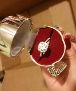 Elegance Long Stem Rose Ring Holder, 9", Silver 44 71jQgnZiMuL