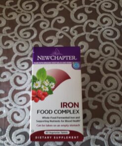 New Chapter Iron Supplement, Whole-Food Fermented Iron Complex Made with Organic Vegetables & Herbs + One Daily Non-Constipating Dose- 60ct, 2 Month Supply 60 Tablets 24 71jQudq6TPL