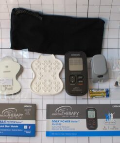 OMRON Max Power Relief TENS Unit Muscle Stimulator, Simulated Massage Therapy for Lower Back, Arm, Shoulder, Leg, Foot, and Arthritis Pain, Drug-Free Pain Relief (PM500) 45 71jRzwjlK7L