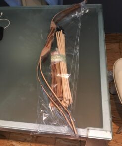 Adventure Awaits - 2-Pack Handmade Wooden Bow and Arrow Set - 20 Wood Arrows and 2 Quivers - for Outdoor Play 39 71jT58bVML