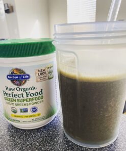 Garden of Life Raw Organic Perfect Food Green Superfood Juiced Greens Powder - Original Stevia-Free, 30 Servings, Non-GMO, Gluten Free Whole Food Dietary Supplement, Alkalize, Detoxify, Energize 30 Servings (Pack of 1) 35 71jTAZdu9L