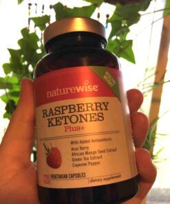 NatureWise Raspberry Ketones Plus - Advanced Ketones in Raspberry Blend Supports Antioxidant Health, Boosts Energy, Supports Weight Targets Vegan & Gluten-Free (120 Veggie Capsules) 32 71jTIv3N6cL