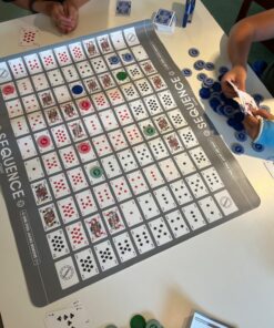 Jax Giant (aka Jumbo) SEQUENCE Game - Tube Edition with Cushioned Mat (27" x 32") Cards and Chips, Package Colors May Vary. Giant (aka Jumbo) tube Standard Packaging 26 71jUcT1kcjL