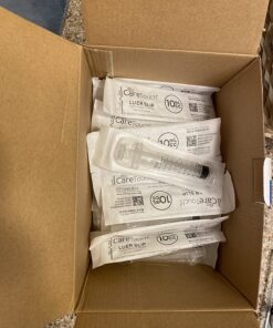 Care Touch 10ml Syringe with Luer Slip Tip - 100 Sterile Syringes – No Needle Great for Dispensing Oral Medicine and Home Care 10mL - 100 Count 35 71jVoN5 rOL