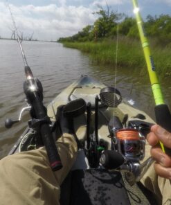 YakAttack Omega Fishing Rod Holder with Track Mounted LockNLoad Mounting System, Pro and Standard Edition - Multiple Colors | Kayak Fishing Accessories Black (Professional) 43 71jVpiCpceL