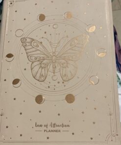 Law of Attraction Planner - Undated Deluxe Weekly, Monthly Planner, a 12 Month Journey to Increase Productivity & Happiness - Life Organizer, Gratitude Journal, and Stickers B5 Size Vanilla Butterfly Moon 37 71jVtopxelL 1