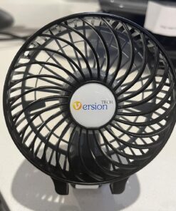 VersionTECH. Mini Handheld Fan, USB Desk Fan, Small Personal Portable Table Fan with USB Rechargeable Battery Operated Cooling Folding Electric Fan for Travel Office Room Household Black 68 71jW4OxKwuL
