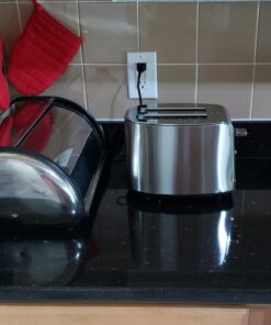 KRUPS KH732D50 2-Slice Toaster, Stainless Steel Toaster, 5 Functions with Cancel, Toasting, Defrost, Reheat and Bagel, Cord Storage, Silver Variable width slots 31 71jWGeqtEOL