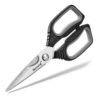Kitchen Shears, TANSUNG Kitchen Scissors Heavy Duty Dishwasher Safe Food Scissors, Multipurpose Scissors Stainless Steel Kitchen Scissors for Chicken, Poultry, Vegetables, Meat, Fish, Herbs, BBQ Black 10 71jXWFjFJeL