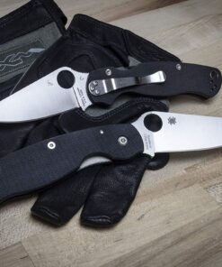 Spyderco Para Military 2 Signature Midnight Blue Knife with 3.42" CPM S110V Steel Blade and Durable G-10 Handle - PlainEdge - C81GPDBL2 34 71jXa3BWsTL