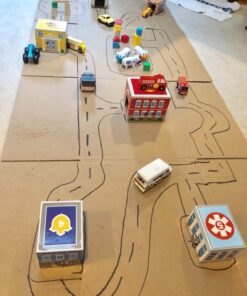 Melissa & Doug Nesting and Sorting Blocks - 6 Buildings, 6 Wooden Vehicles - Numbers Learning, Car Garage, Sorting And Stacking Toys For Toddlers Ages 2+ Set 30 71jXenBOUqL