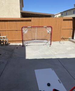 EZGoal 67109 Monster Steel Tube Heavy-Duty Official Regulation Folding Metal Hockey Goal Net, 6 x 4 - Feet, Red 16 71jYGMM6BaL