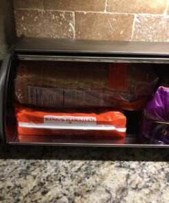 Polder Deluxe Bread Bin, 17 Inch, Stainless Steel 30 71jYjpq9k L