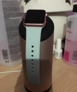 elago W Charging Stand Compatible with Apple Watch Series Ultra2/Ultra/9/8/7/6/SE/5/4/3/2/1/SE (49mm, 45mm, 44mm, 42mm, 41mm, 40mm, 38mm) - Premium Aluminum, Fits Within Car’s Cupholder (Rose Gold) Rose Gold 23 71jZjFG6VvL