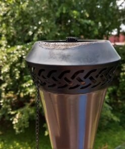 TIKI Brand Island King Outdoor TIKI Torch for Backyard, Patio and Garden, Metal Brown - 65 Inch, 1120129 Gun Metal 35 71jaHG1oBfL