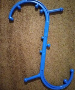 Body Back Buddy Classic - Trigger Point Massage Tool, Neck and Back Massager Handheld, Manual Self Massager, Massage Cane, Muscle Knot Remover with Instructions (Blue Marbled) Blue Marbled 26 71jaRsnisxL