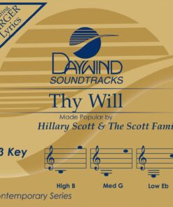 Thy Will Accompaniment/Performance Track Audio CD, June 17, 2016