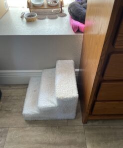 Etna Products JSNY Pet Stairs 3 Steps Stairs, Small Dog/Cat Steps White 36 71jbREnhCVL