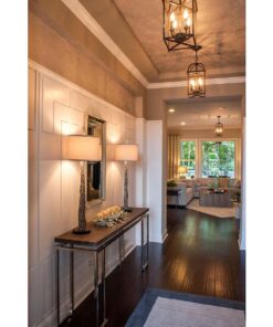 Progress Lighting Piedmont Collection Four-Light Cage Entry Light, Antique Bronze 13-3/8-Inch Width x 20-3/8-Inch Height 26 71jcPs5xDWS