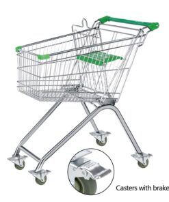 4’’ TPR Heavy Duty Swivel Caster Wheels Lockable Ball Bearing 1200lbs (Set of 4) - Silver Gray with brake 18 71jdbVBwH5L