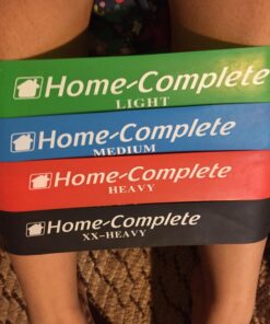 Resistance Band Exercise Loops - Set of 4 Elastic Workout Bands for Fitness, Muscle Toning, Stretching, and Physical Therapy by Home-Complete 31 71jePLAnsZL