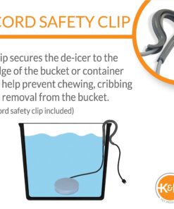 K&H Pet Products Perfect Bucket Heater w/ Cord Clip Gray 5" 80W 33 71jftqxEylL