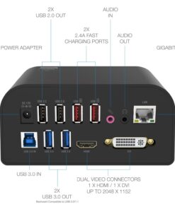 SABRENT Universal Docking Station with Stand for Tablets and Notebooks Supports PC (DS-RICA) 38 71jg2uzynHL