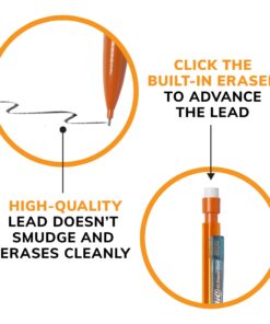 BIC Xtra-Smooth Mechanical Pencils with Erasers (MPCE40-BLK), Bright Edition Medium Point (0.7mm), 40-Count Pack, Bulk Mechanical Pencils for School or Office Supplies, Gifts for Students Xtra-Smooth Bright Edition 33 71jgJ5IYsvL